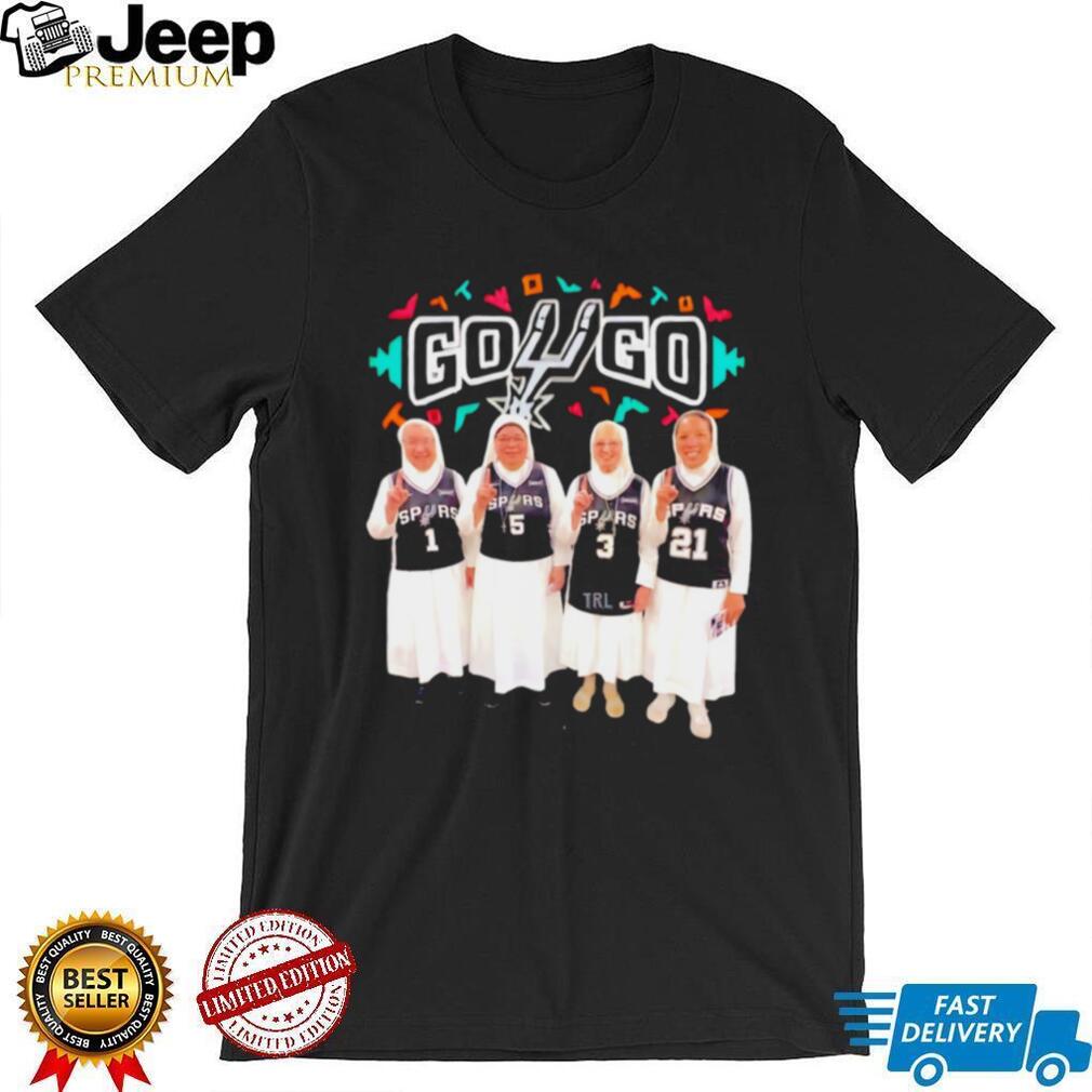 San Antonio Spurs Go Go Nuns Basketball Fan Graphic T Shirt