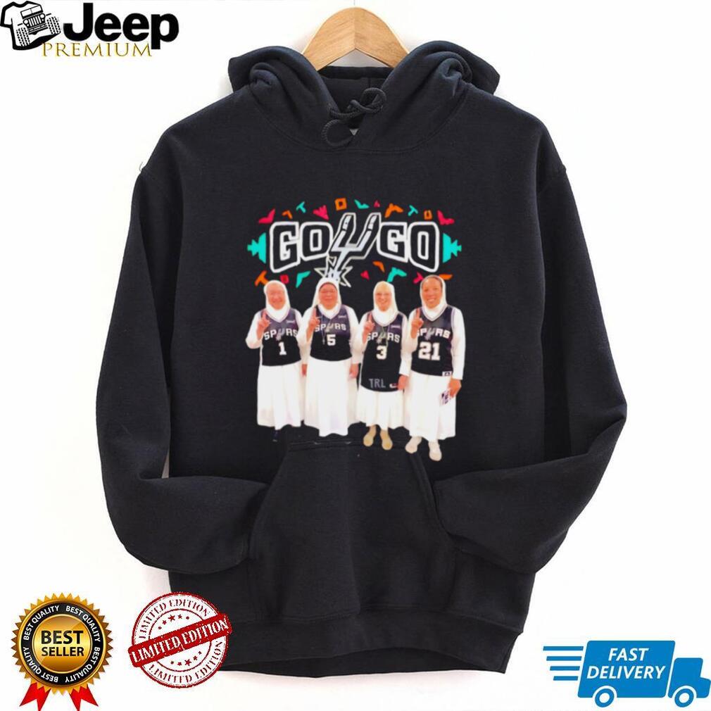 San Antonio Spurs Go Go Nuns Basketball Fan Graphic T Shirt