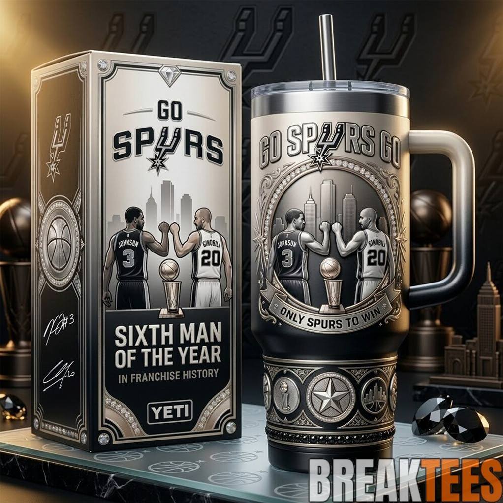 San Antonio Spurs Go Spurs Go 6th Man of the Year Premium YETI Tumbler