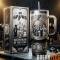 San Antonio Spurs Go Spurs Go 6th Man of the Year Premium YETI Tumbler
