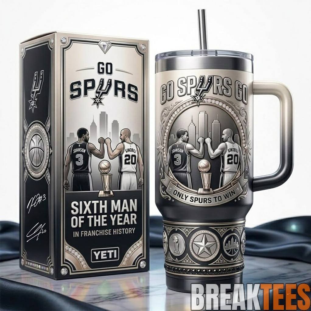 San Antonio Spurs Go Spurs Go 6th Man of the Year Premium YETI Tumbler