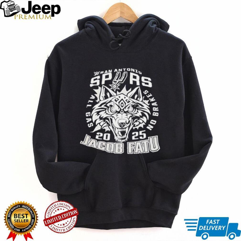 San Antonio Spurs Jacob Fatu 2025 wolf graphic shirt