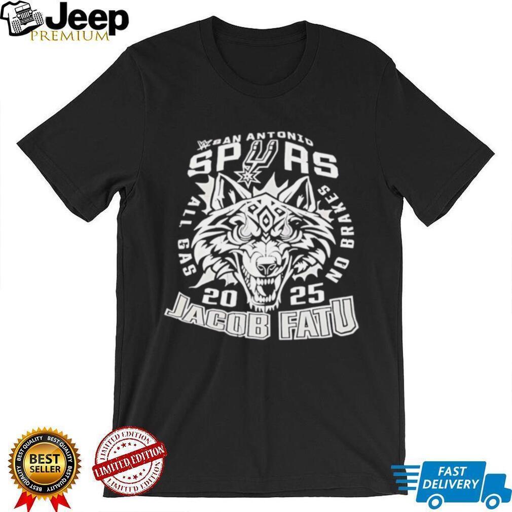 San Antonio Spurs Jacob Fatu 2025 wolf graphic shirt