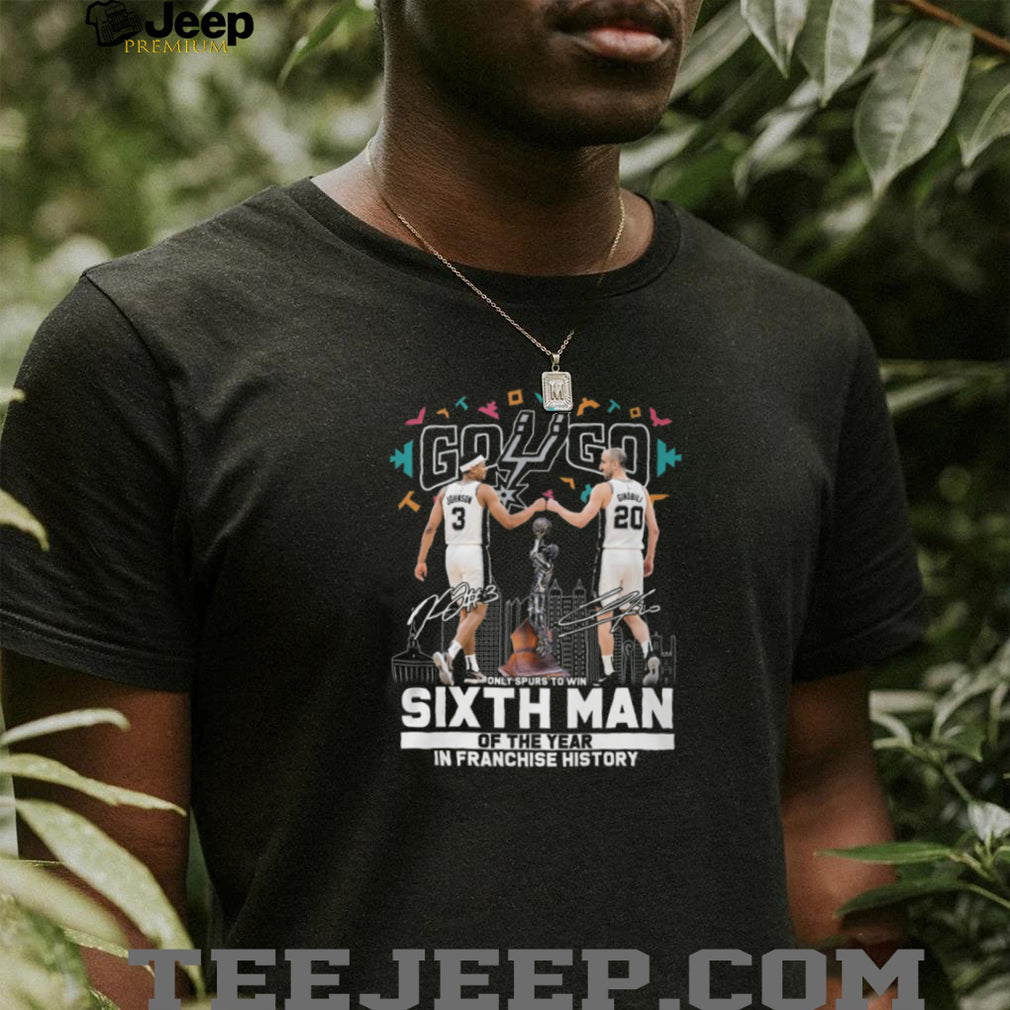 San Antonio Spurs Keldon Johnson Manu Ginobili Sixth Man Of The Year T Shirt