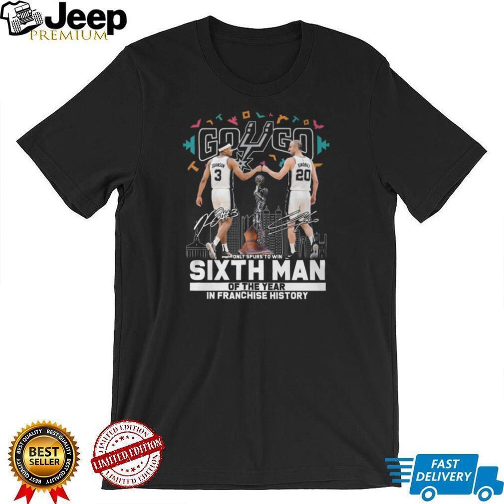 San Antonio Spurs Keldon Johnson Manu Ginobili Sixth Man Of The Year T Shirt