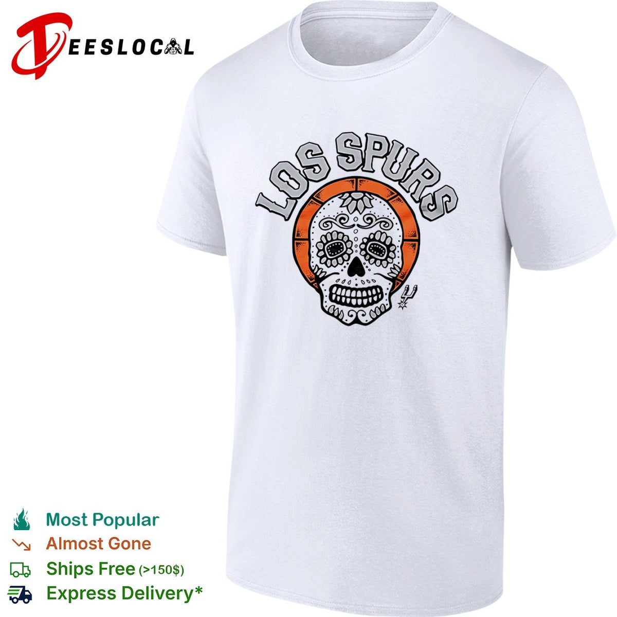 San Antonio Spurs Los sugar skull shirt