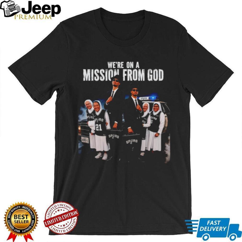 San Antonio Spurs Mission From God Blues Brothers Parody T Shirt