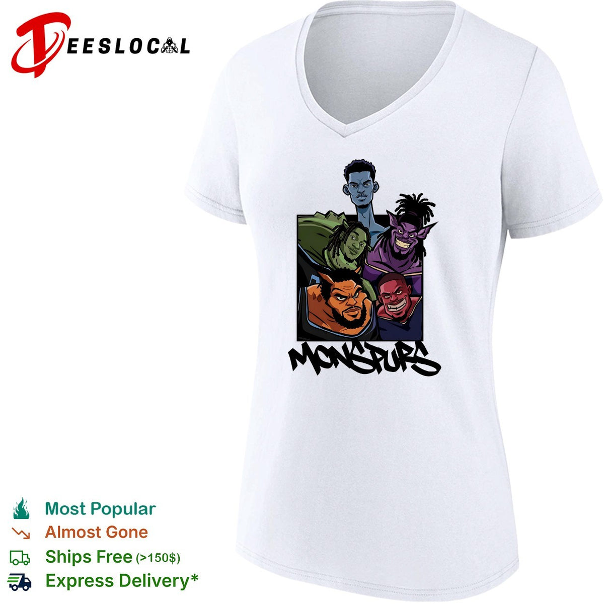 San Antonio Spurs Monspurs players as monster creatures cartoon art shirt