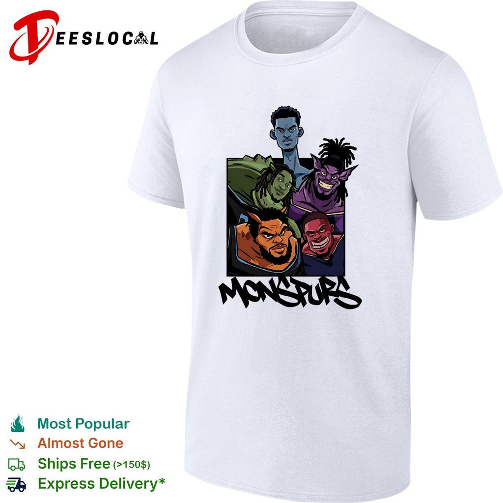 San Antonio Spurs Monspurs players as monster creatures cartoon art shirt