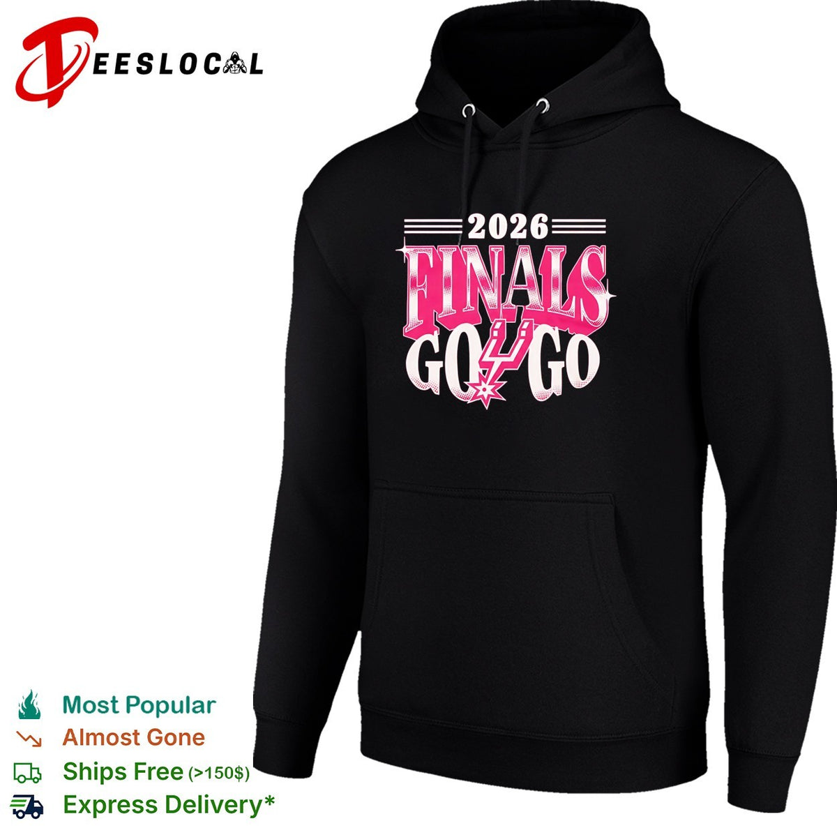 San Antonio Spurs NBA 2026 Finals Go Game 1 Pink design shirt