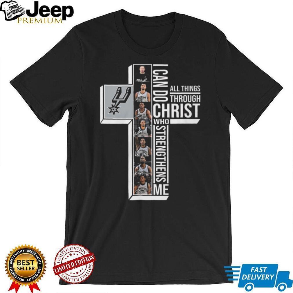 San Antonio Spurs Philippians 4.13 I Can Do All Things Through Christ T Shirt