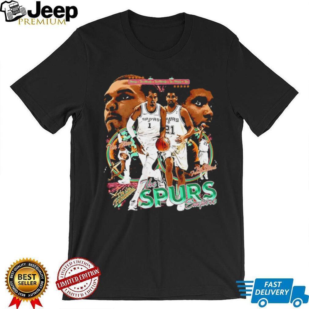 San Antonio Spurs Vintage Basketball Legends Graphic T Shirt