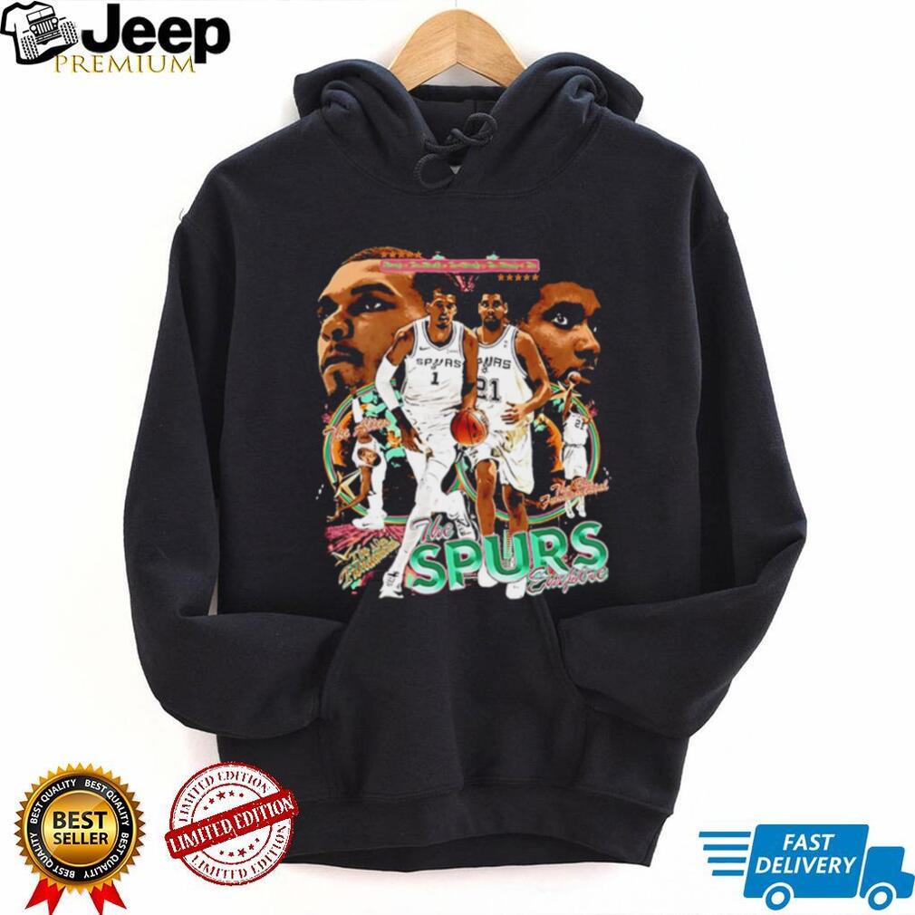 San Antonio Spurs Vintage Basketball Legends Graphic T Shirt