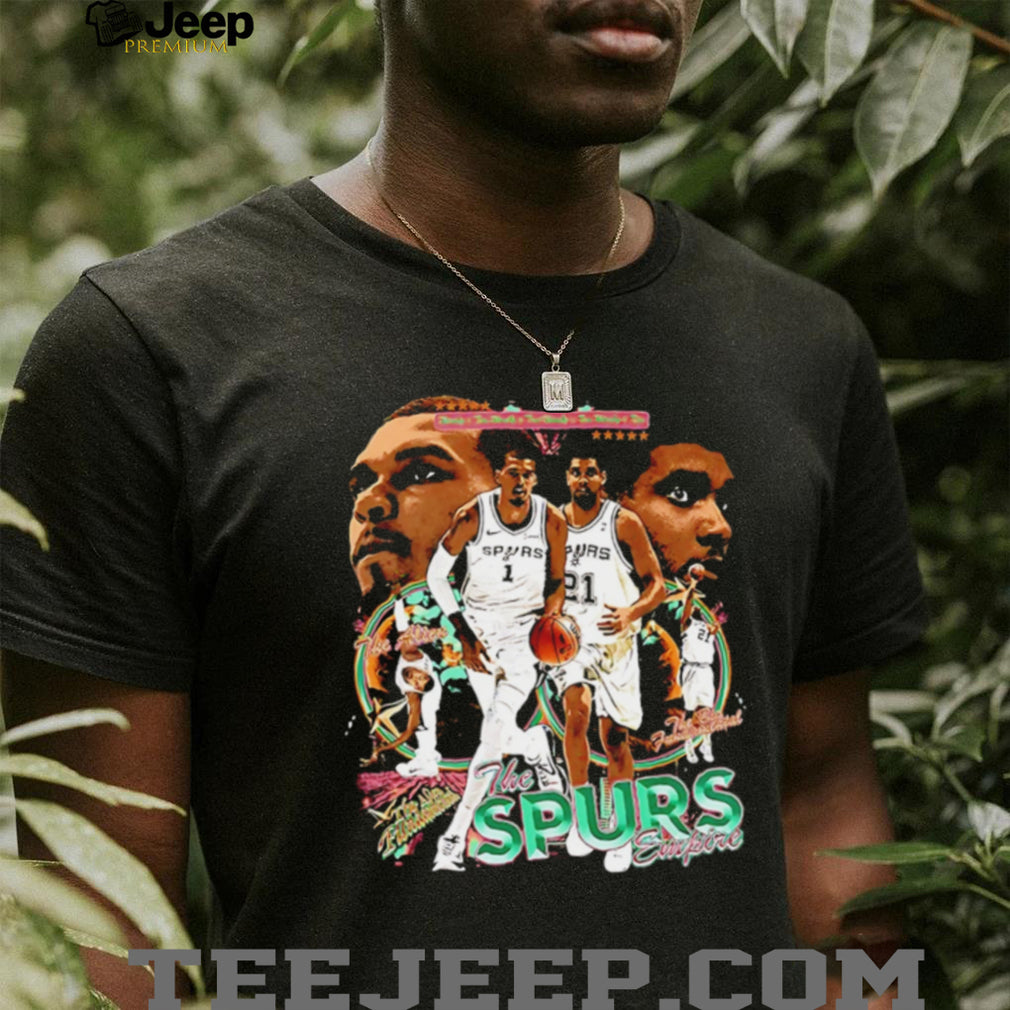 San Antonio Spurs Vintage Basketball Legends Graphic T Shirt