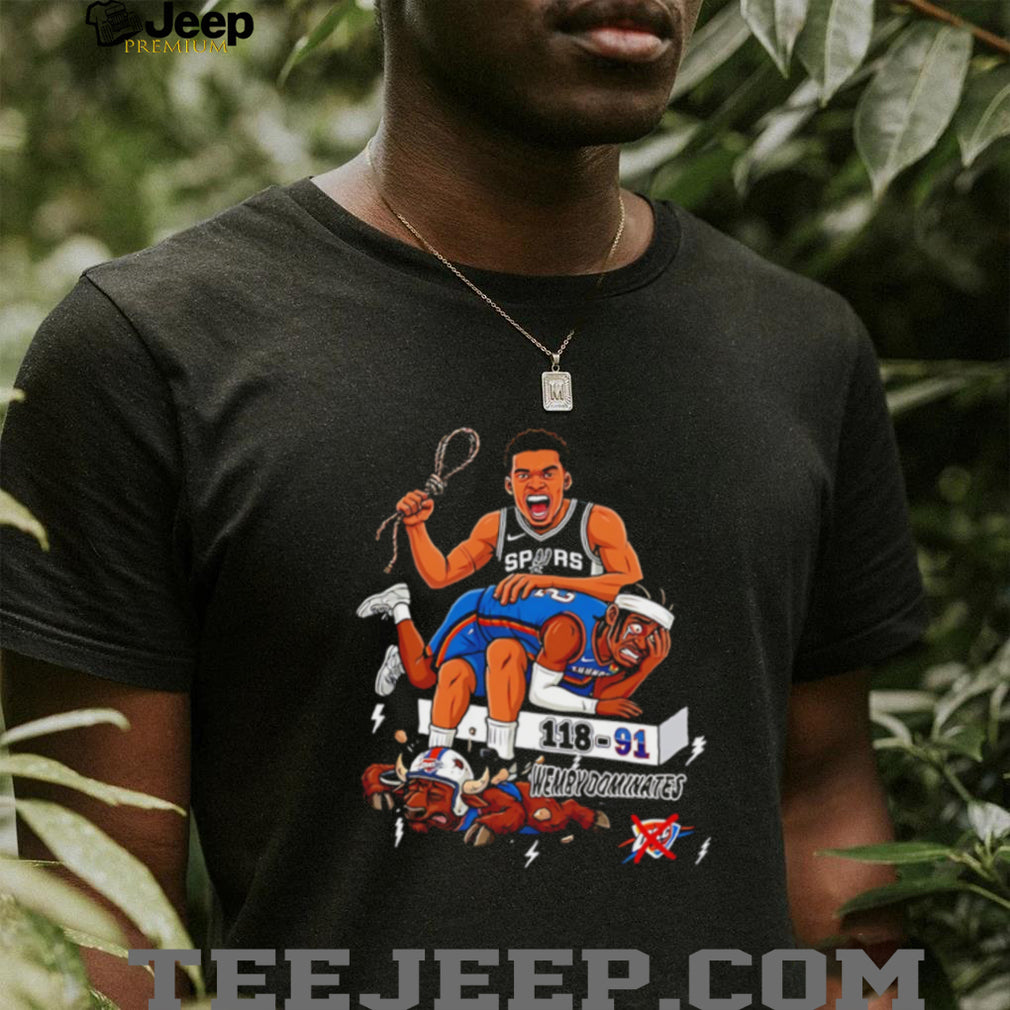 San Antonio Spurs Wemby dominates 118 91 matchup shirt