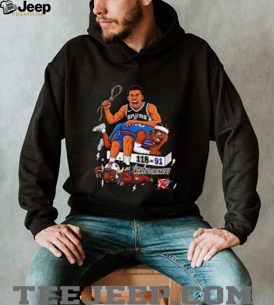 San Antonio Spurs Wemby dominates 118 91 matchup shirt
