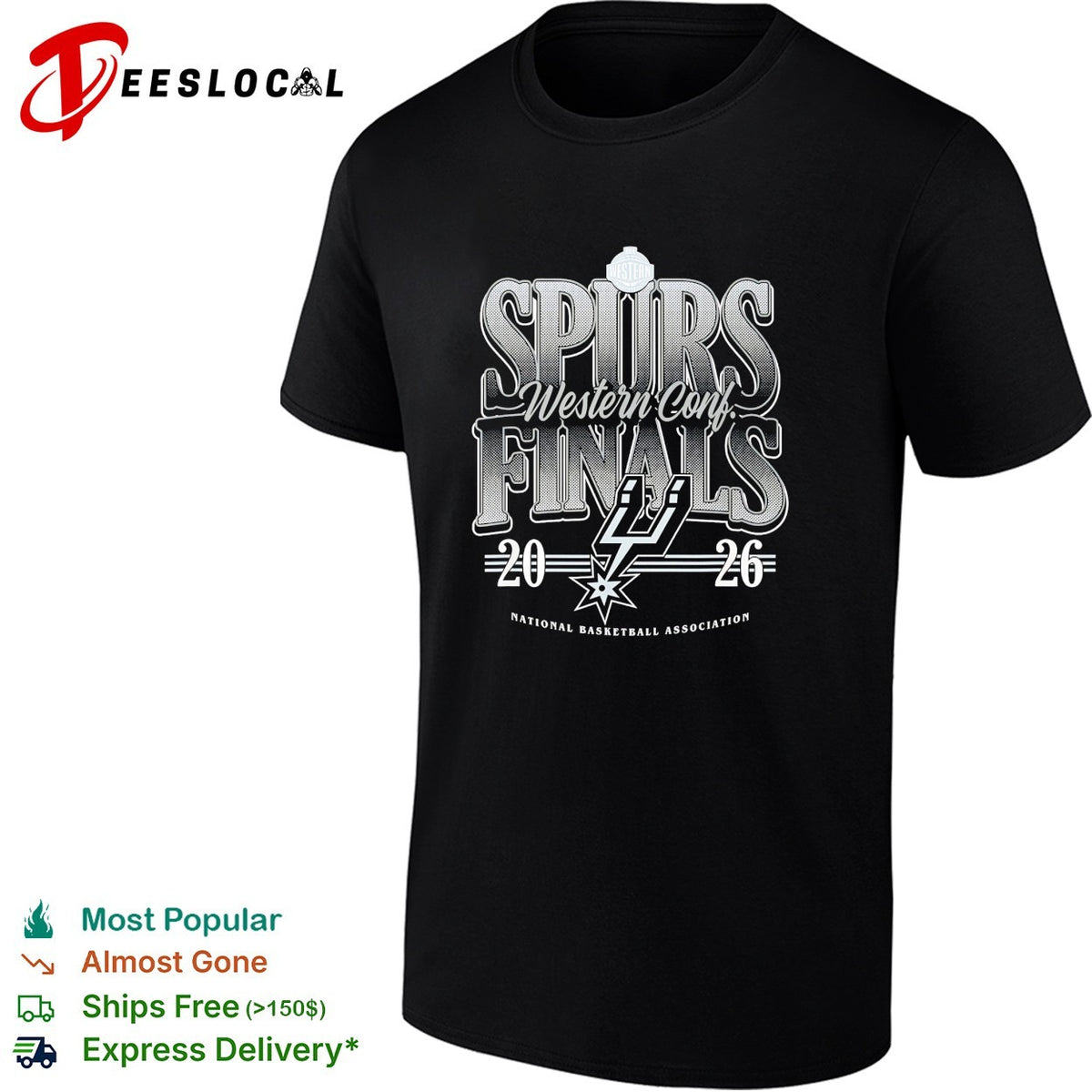 San Antonio Spurs Western Conf Finals 2026 National Basketball Association shirt
