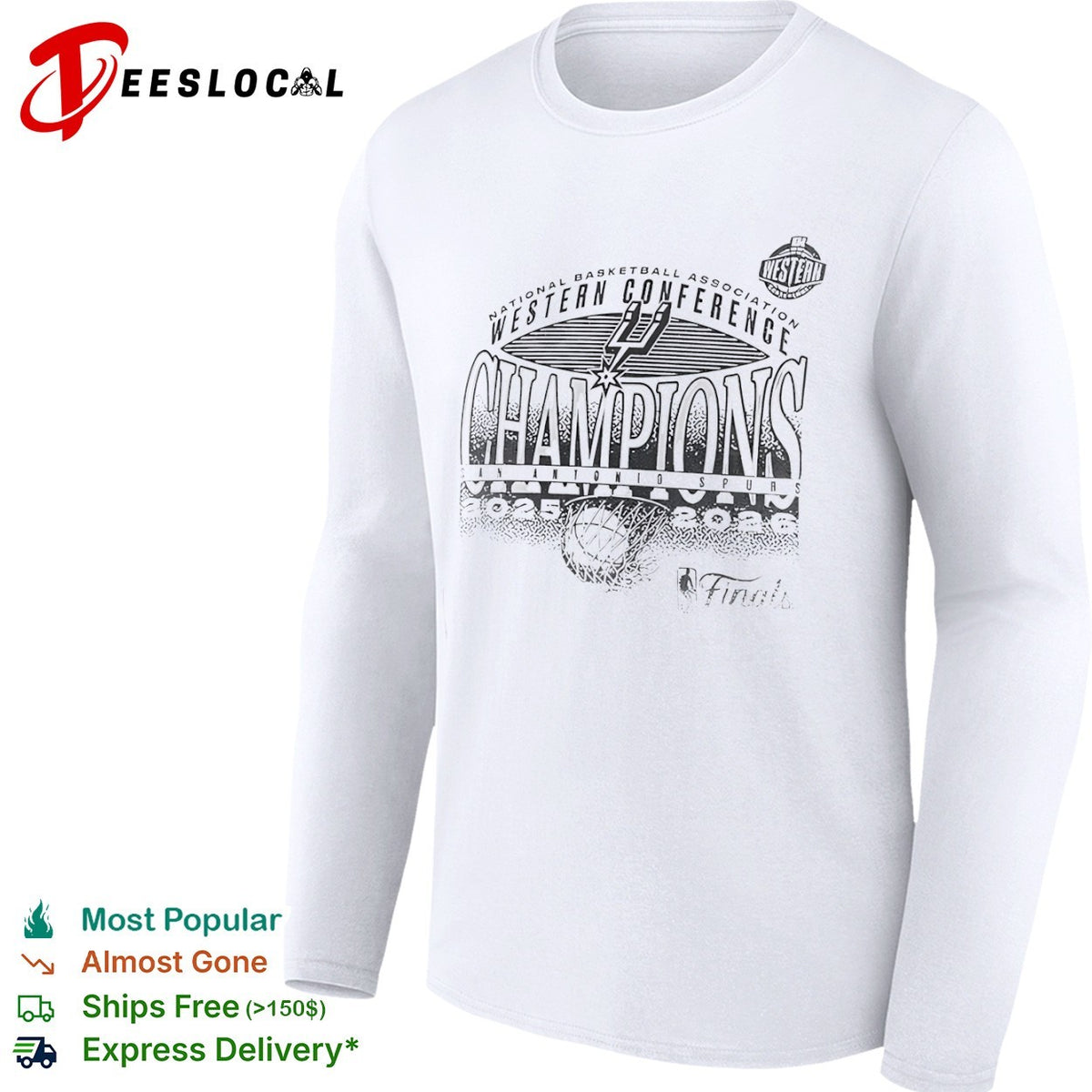 San Antonio Spurs Western Conference Champions 2025 2026 NBA Finals basketball shirt