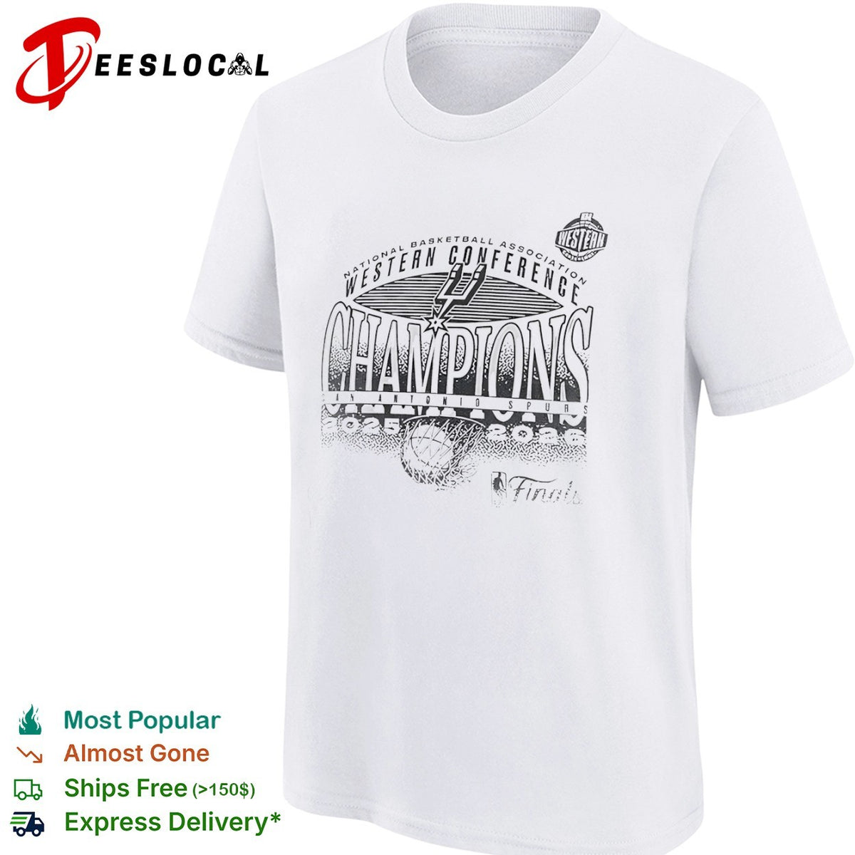 San Antonio Spurs Western Conference Champions 2025 2026 NBA Finals basketball shirt
