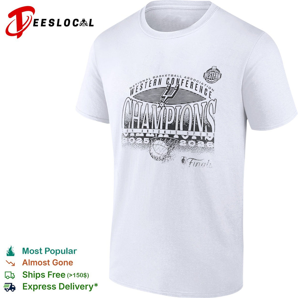 San Antonio Spurs Western Conference Champions 2025 2026 NBA Finals basketball shirt