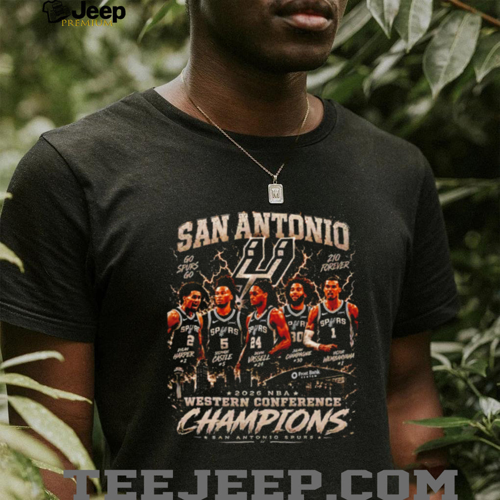 San Antonio Spurs Western Conference Champions 2026 art graphic shirt