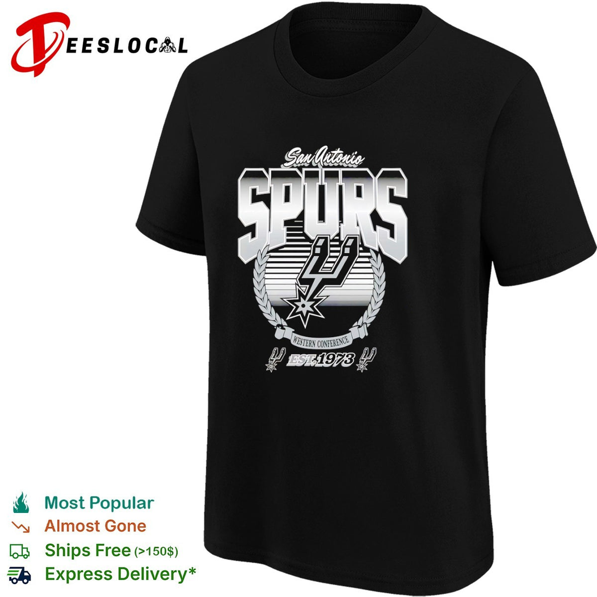 San Antonio Spurs Western Conference Est 1973 NBA Logo Sports Basketball Team shirt