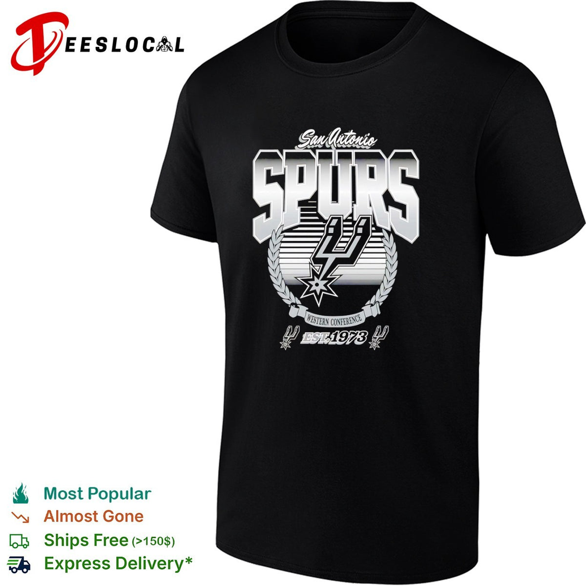 San Antonio Spurs Western Conference Est 1973 NBA Logo Sports Basketball Team shirt