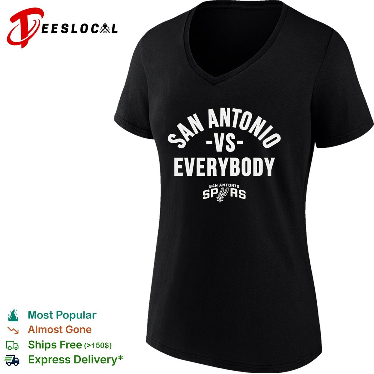 San Antonio Spurs vs Everybody San Antonio Spurs basketball shirt