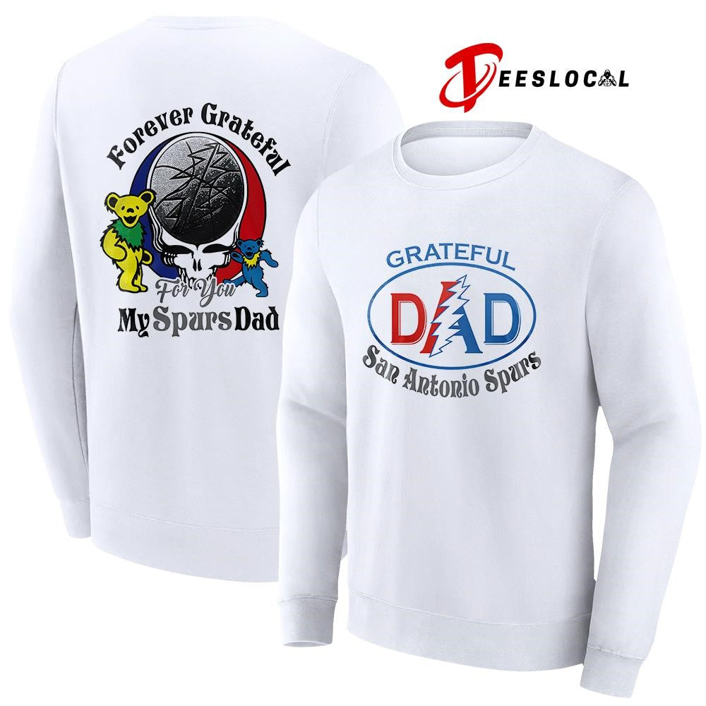 San Antonio Spurs x Grateful Dead Father Day forever Grateful logo shirt
