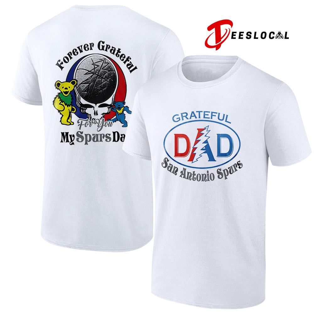 San Antonio Spurs x Grateful Dead Father Day forever Grateful logo shirt