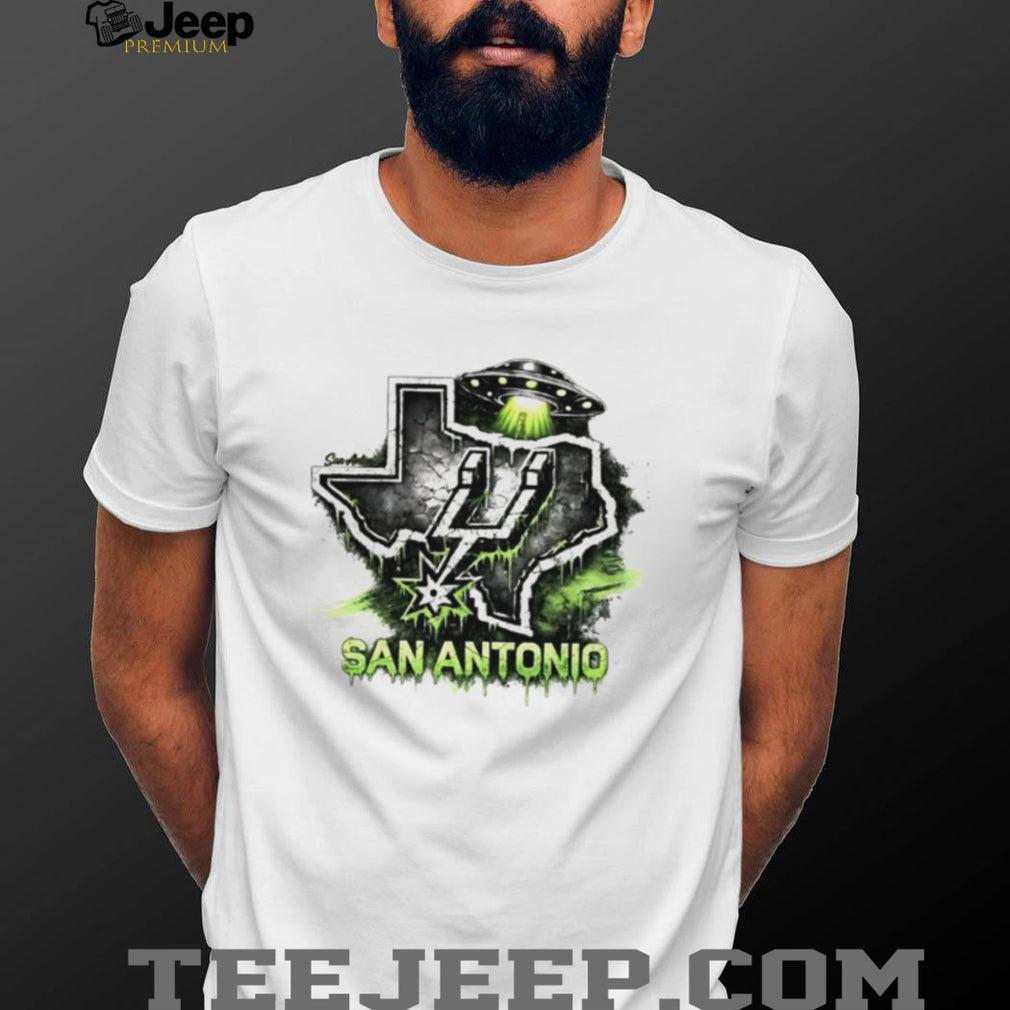 San Antonio Texas Alien UFO Slime T Shirt