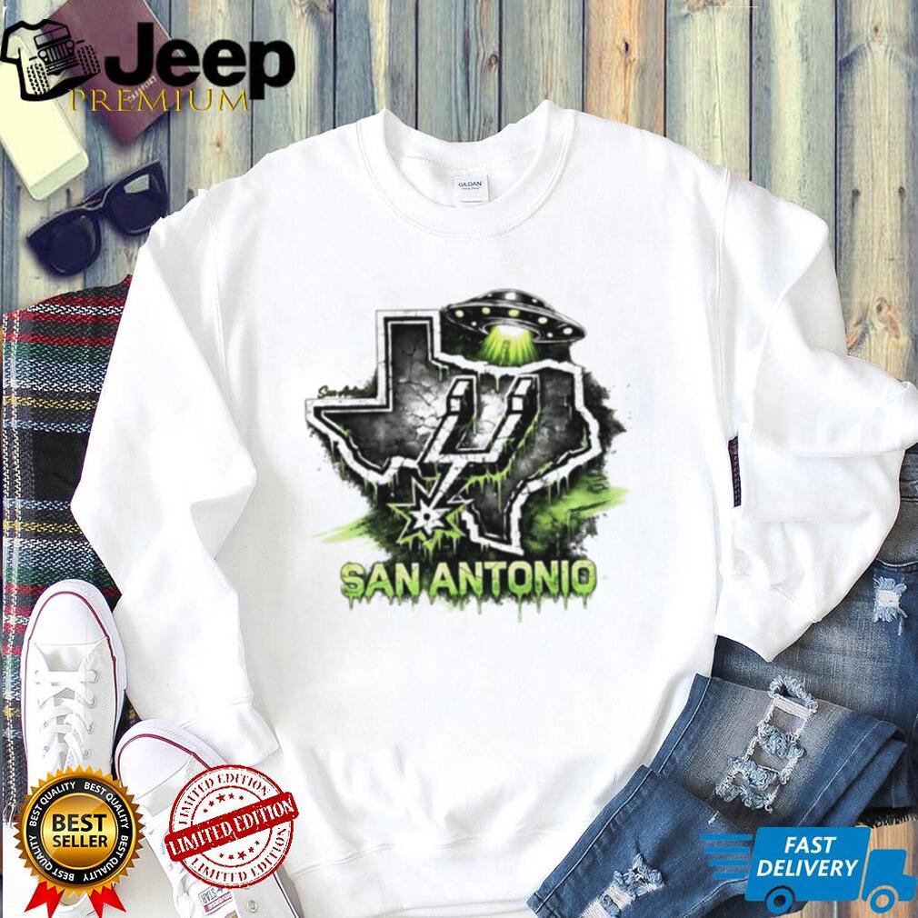 San Antonio Texas Alien UFO Slime T Shirt