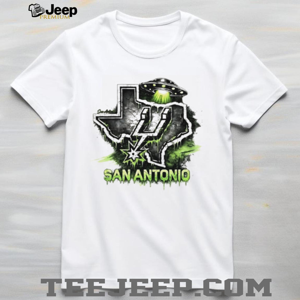 San Antonio Texas Alien UFO Slime T Shirt