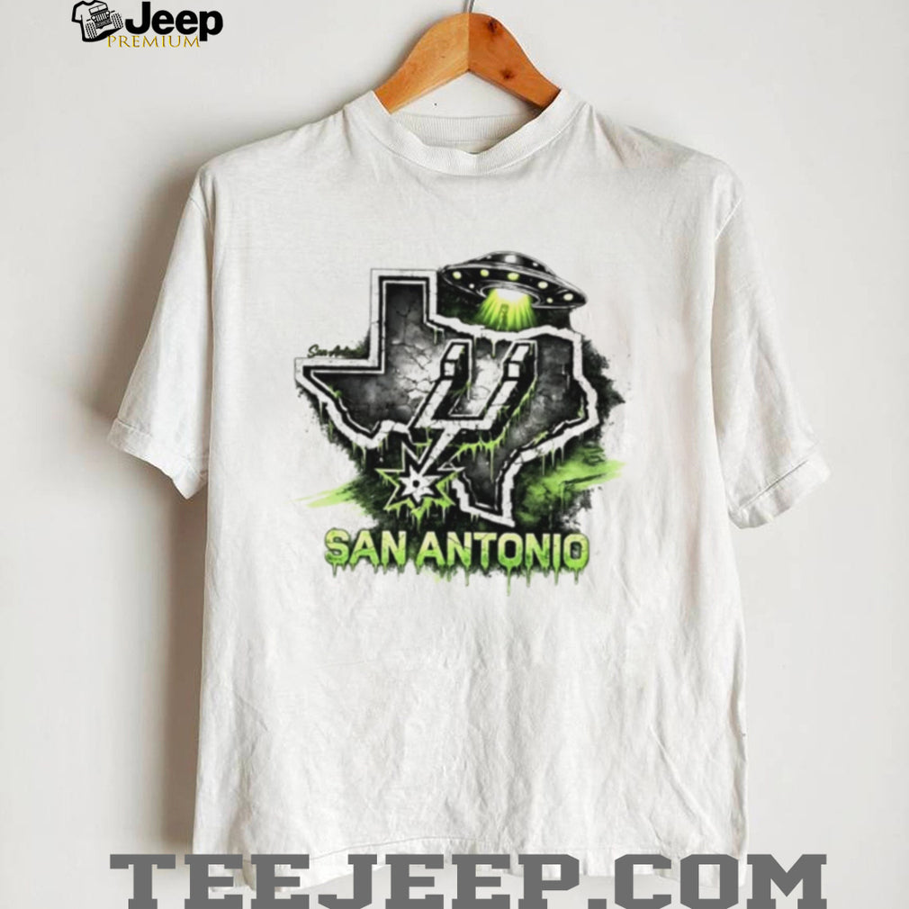 San Antonio Texas Alien UFO Slime T Shirt