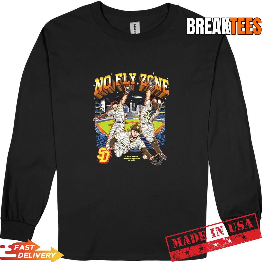 San Diego Padres MLB no fly zone Razor Ramon Merrill Madness El Nino T-Shirt
