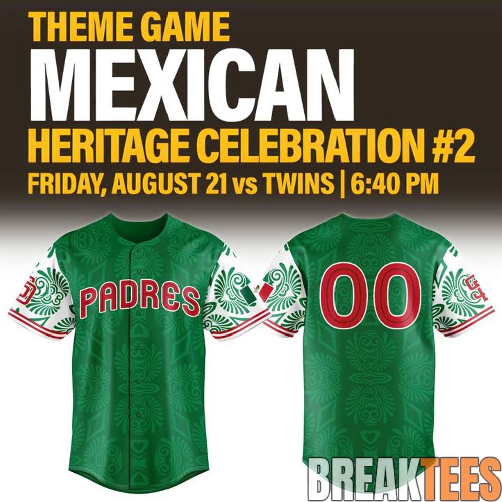 San Diego Padres Mexican Heritage Night 2026 Custom Jersey