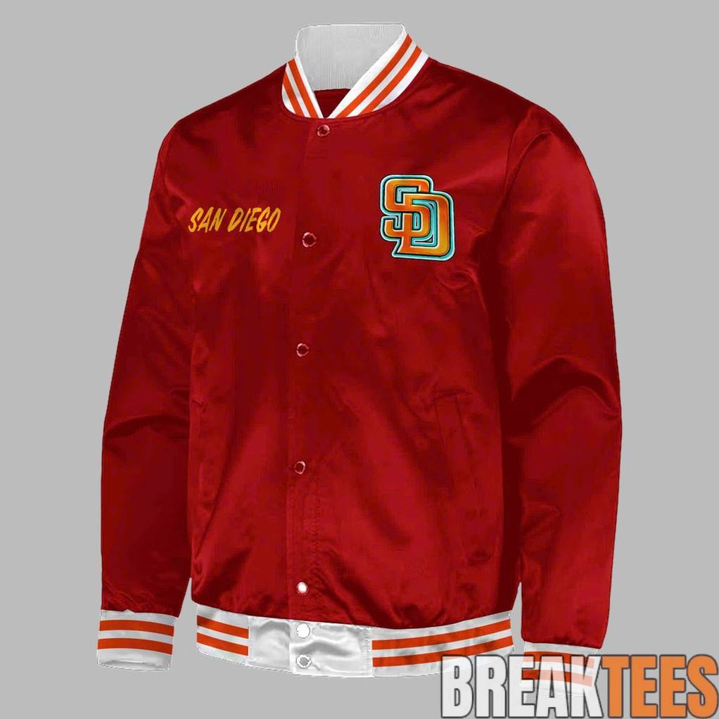 San Diego Padres Obsidian 2026 City Connect Special Bomber Jacket