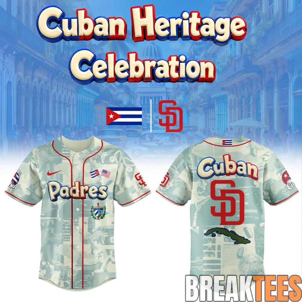 San Diego Padres x Cuba Heritage Night 2026 Celebration Baseball Jersey