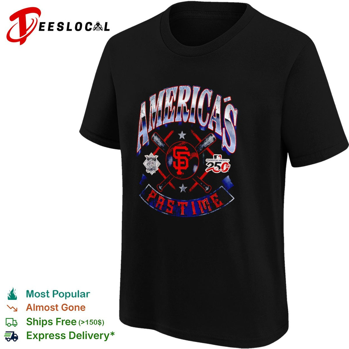 San Francisco Giants America’s Pastime Celebrating America’s 250th Anniversary shirt