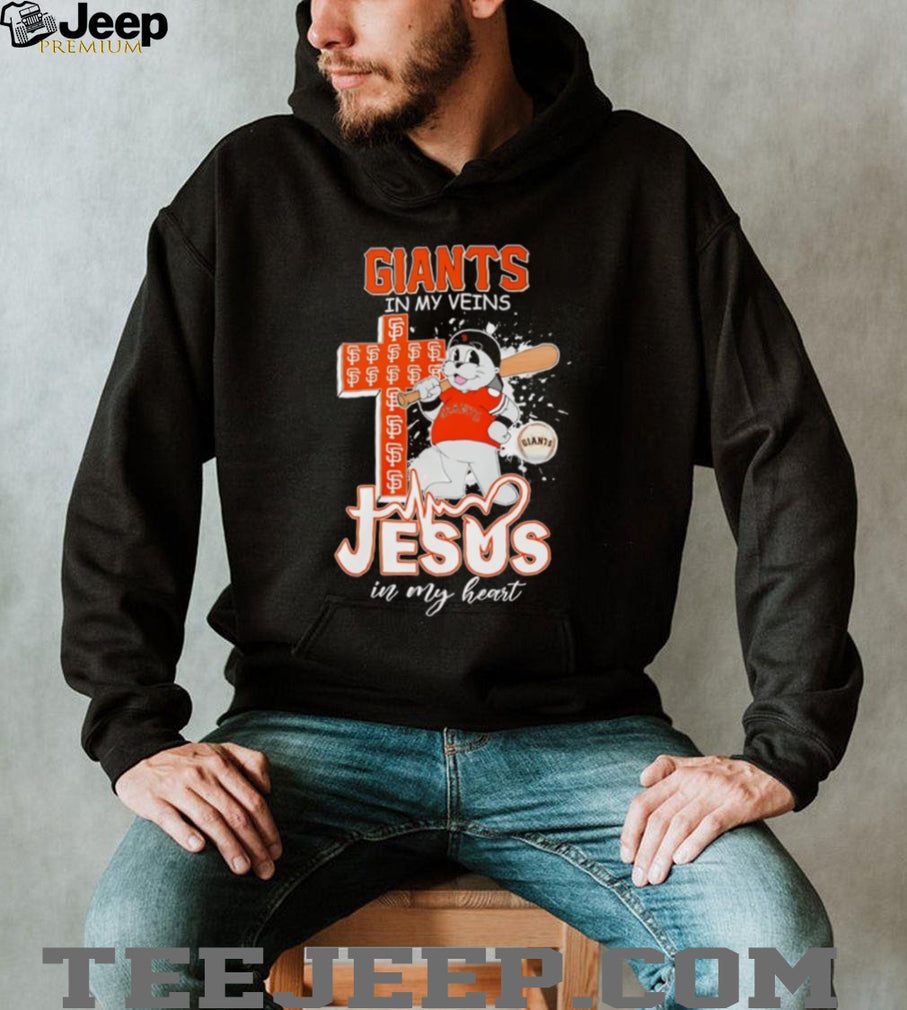 San Francisco Giants “Giants In My Veins, Jesus In My Heart” Christian Baseball T Shirt