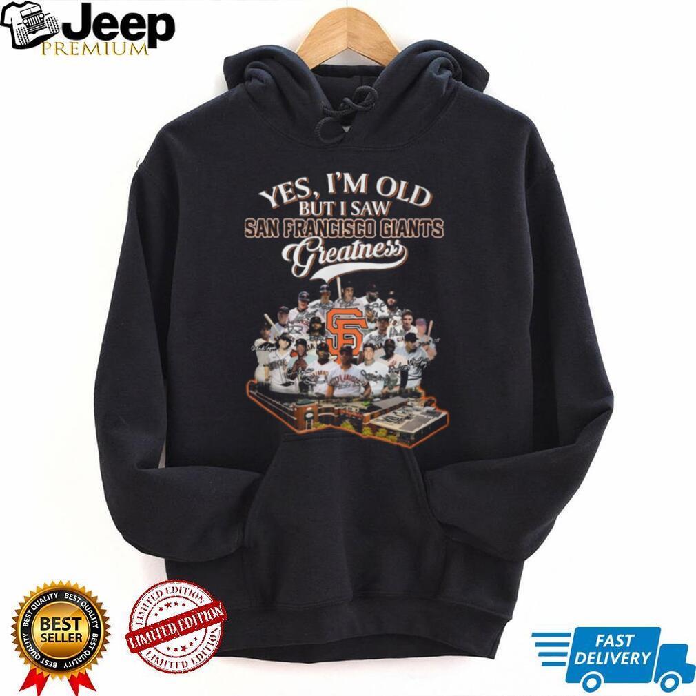 San Francisco Giants Greatness Legends Signatures and Stadium T Shirt