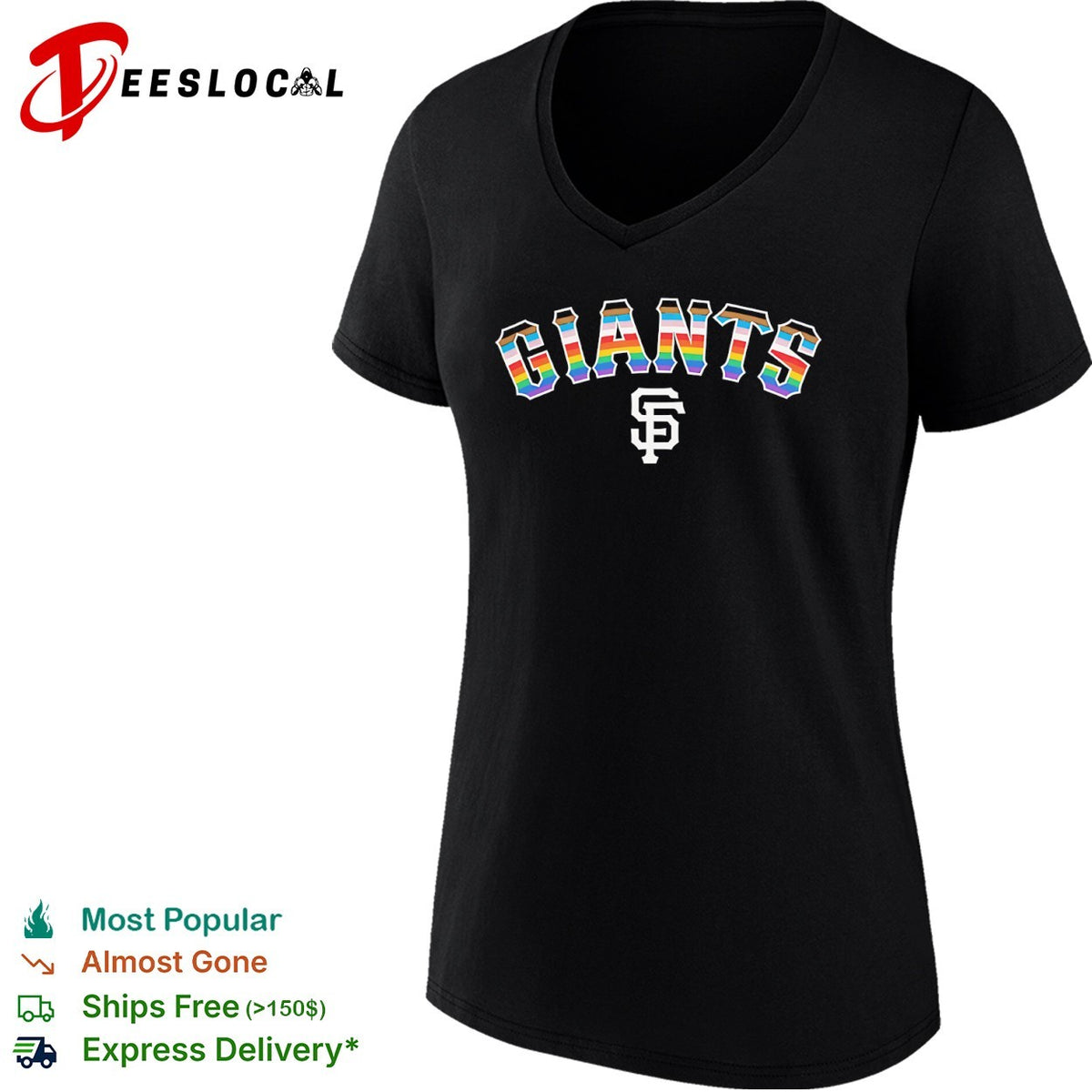 San Francisco Giants LGBTQ Pride Flag shirt