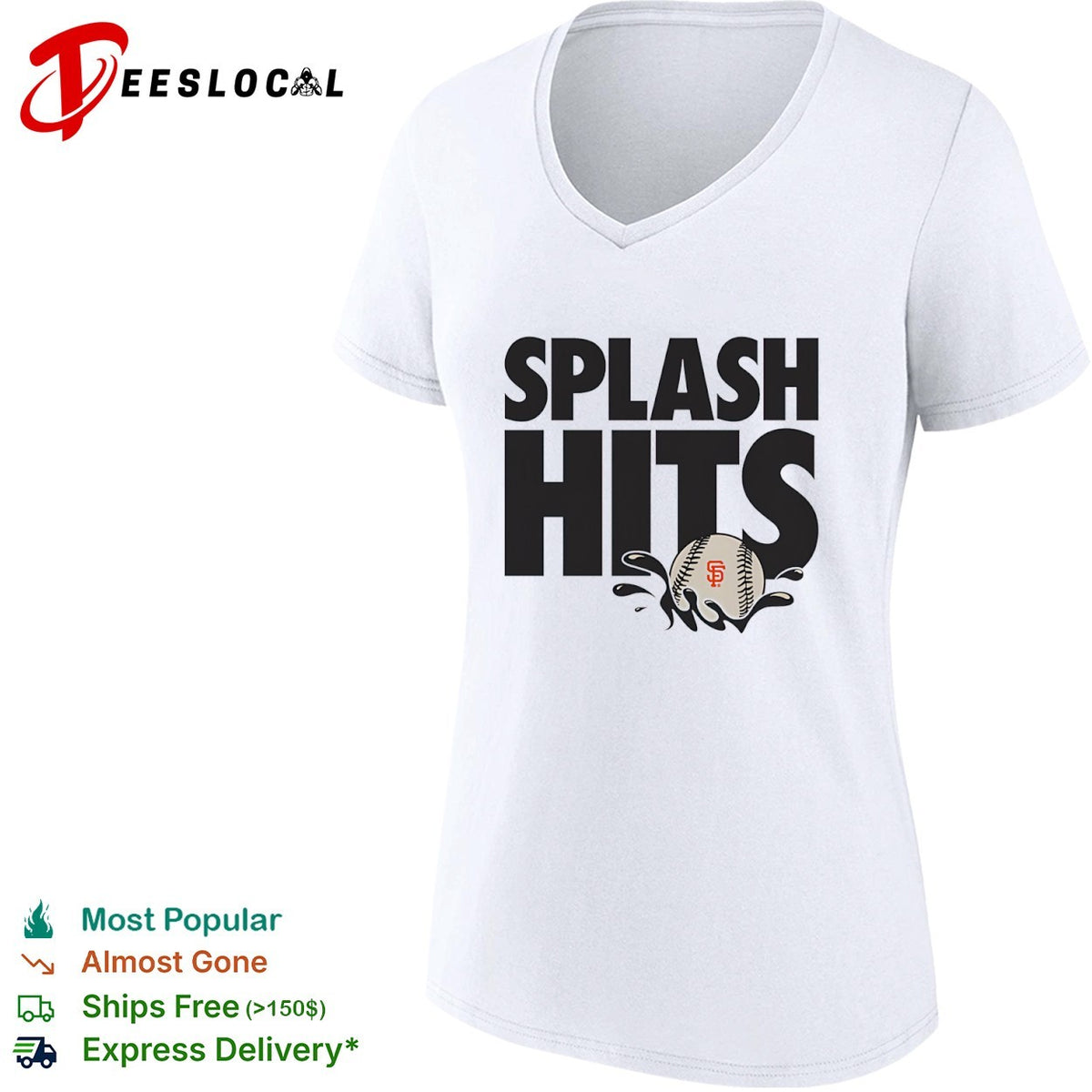 San Francisco Giants Splash Hits MLB logo shirt