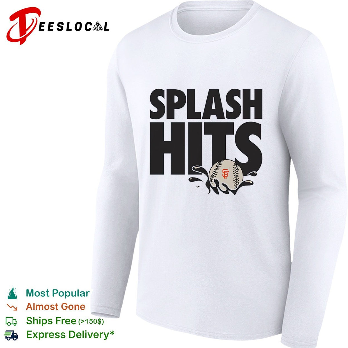 San Francisco Giants Splash Hits MLB logo shirt