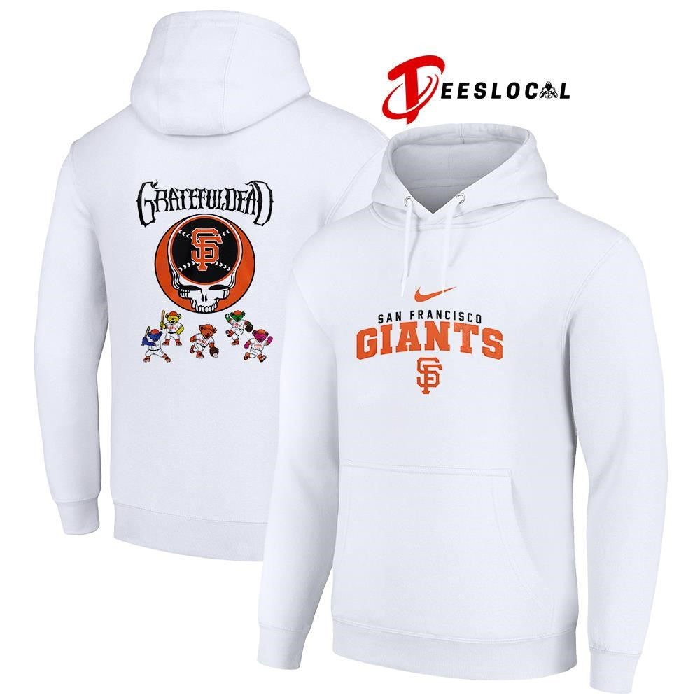 San Francisco Giants x Grateful Dead bear mascot shirt