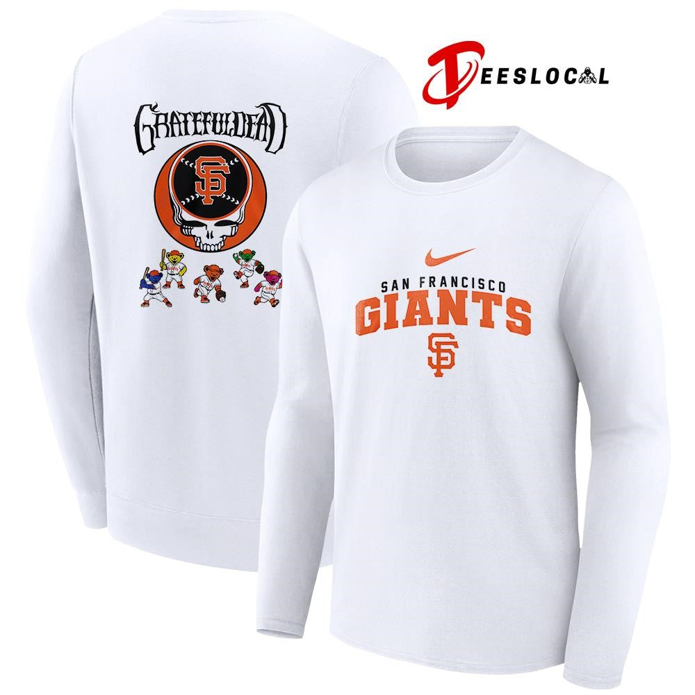 San Francisco Giants x Grateful Dead bear mascot shirt
