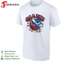 San Francisco Giants x Grateful Dead dancing bear golden gate graphic shirt