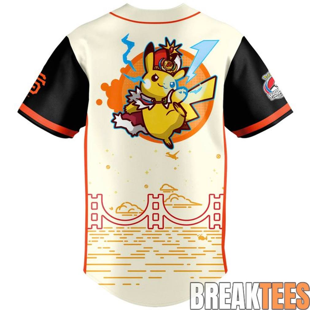 San Francisco Giants x Pokmon Worlds Night Special Baseball Jersey