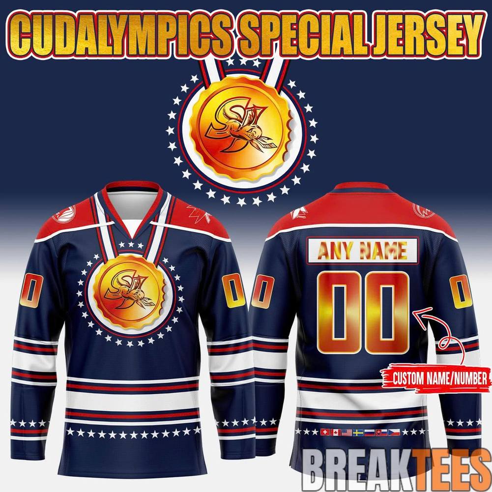 San Jose Barracuda 2026 Cudalympics Custom Hockey Jersey