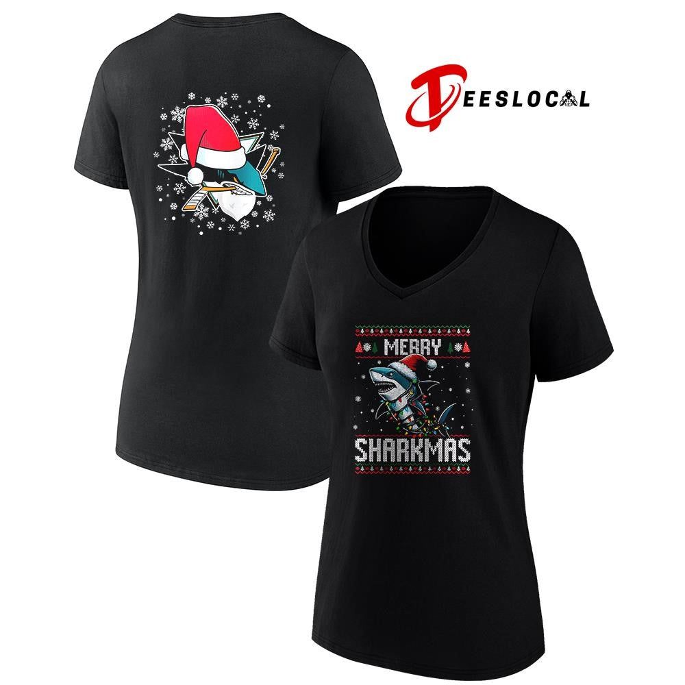 San Jose Sharks Merry Christmas Sharkmas logo shirt